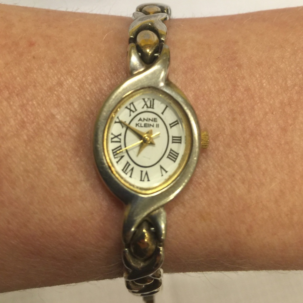 Anne Klein II silver and gold watch